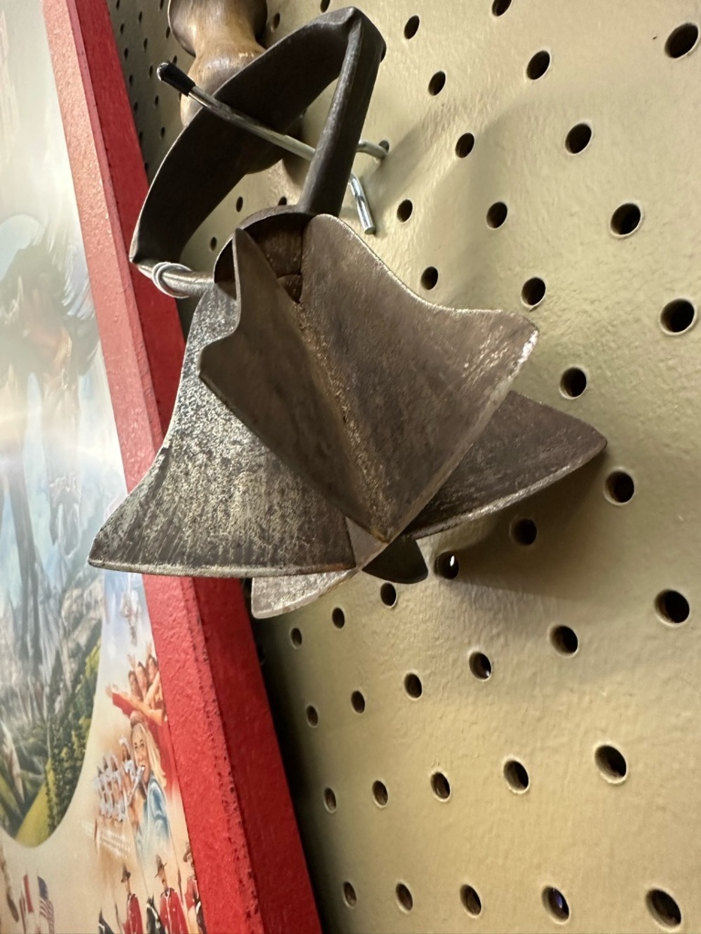 Primitive Iron Food Chopper Rustic Farmhouse Kitchen Tool Antique Style Decor
